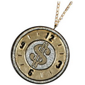 Costume Jewelry: Rappers Medal, Dollar Clock